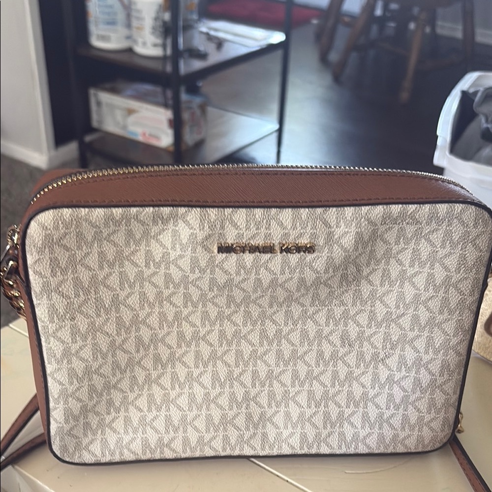 Michael Kors Monogram Crossbody Bag
